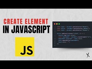 Create Elements Dynamically in JavaScript | Step-by-Step DOM Manipulation