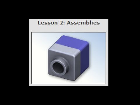 SOLIDWORKS Tutorial "Lesson 2: Assemblies" (05/10)