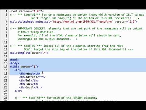Using XSLT to Transform Your XML