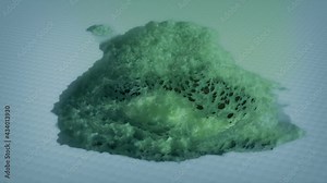 Green Acid Burns Through Laboratory Floor - Alien Blood, Science Experiment