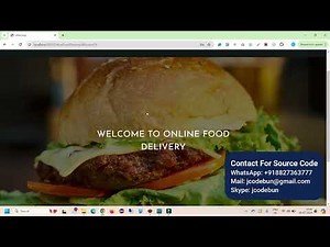 Food Order Project in Java Using JSP, Servlet and MySql with Source Code