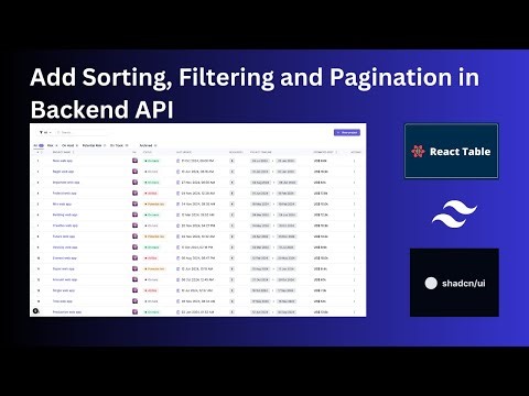 Part 2: Build a Backend API for Data Table: Sorting, Searching, Pagination | Express.js, PostgreSQL