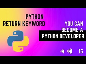 #15 Return Keyword in Python | Python Tutorial Series | EMC Academy