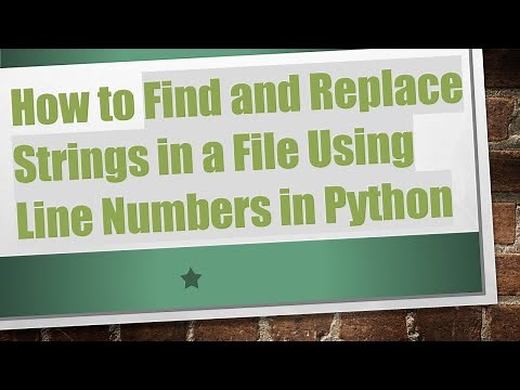 How to Find and Replace Strings in a File Using Line Numbers in Python