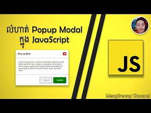 Popup Modal Exercise in JavaScript | MengSreang Channel