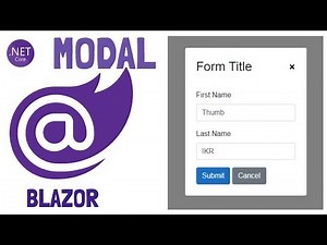 Blazor : Modal Window popup [Example]