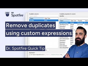 Remove duplicates in Spotfire with custom expressions
