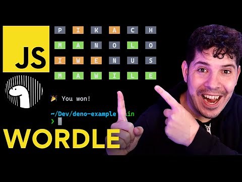 WORDLE con JAVASCRIPT y DENO desde CERO 🟨 🟩 (Tutorial paso a paso)
