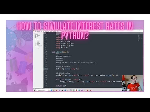 How to simulate interest rates in Python?