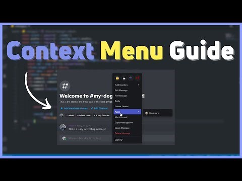Context Menu Full Guide | discord.js tutorials