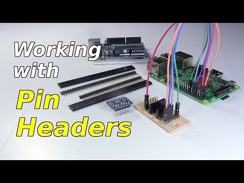Pin Headers - soldering, cutting, male, female, etc.