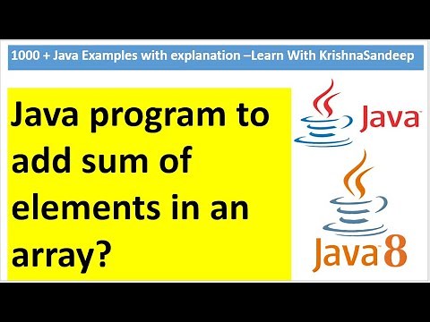 How to add sum of elements in an array in java?