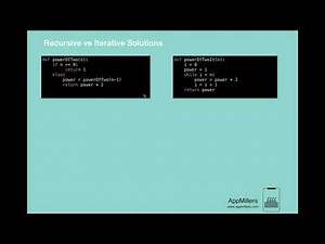 Recursive vs Iteration solutions
