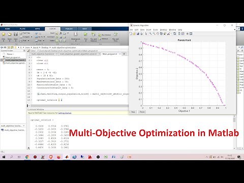 Multi-Objective Optimization in Matlab