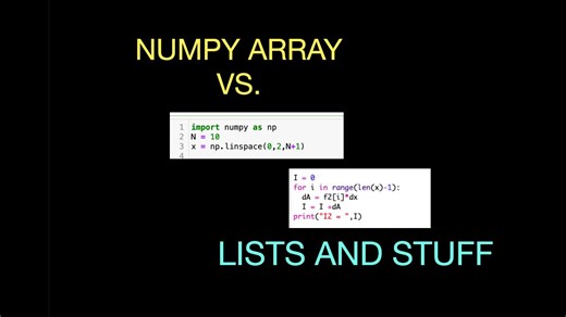 Python guide: Choosing between NumPy arrays and lists