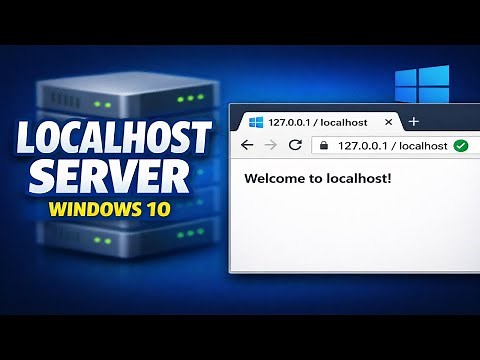 How to Setup localhost Server in Windows 10 Create Local Host Server IIS Server Windows 10