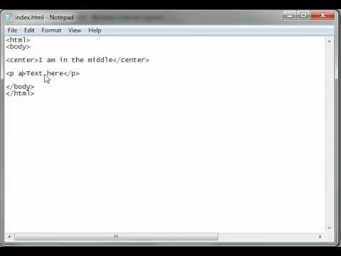 HTML Tutorial 10 - Alignment