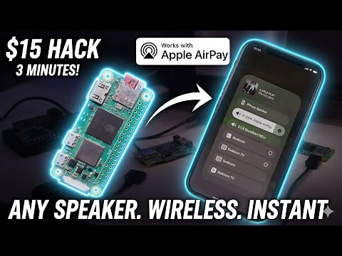 AirPlay 2 in 3 Mins! Raspberry Pi Zero + USB DAC Wireless Speaker Setup