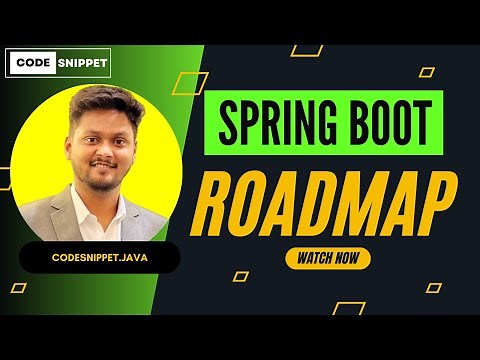 Spring Boot Roadmap 2024 | Step-by-Step Guide to Mastering Spring Boot