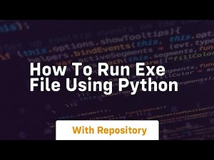 how to run exe file using python