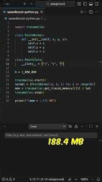 This Python trick saves massive Memory