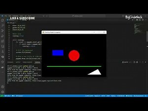 Drawing Shapes in pygame: Circles, Rectangles, Triangles and Lines