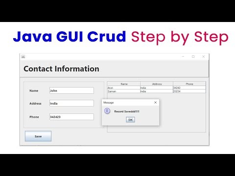 Java Crud Application using swing Java Swing Mysql | jdbc