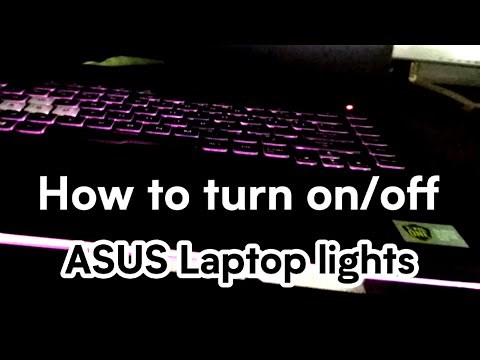 Turn On/Off Keyboard Lights - ASUS ROG Strix G