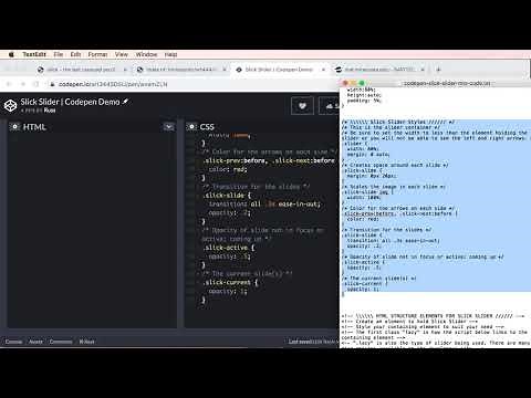 add slick slider codepen