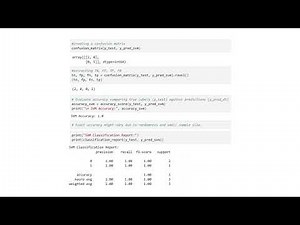 Support Vector Machines & Neural Networks Explained with Python | Data Science Tutorial