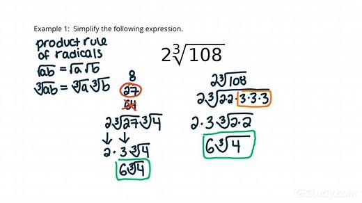 How to Simplify a Cube Root | Algebra | Study.com