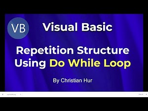 Visual Basic Programming - Repetition Structure (Do While Loop)