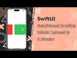 SwiftUI - Auto / Manual Scrolling Infinite Carousel in 4 Minutes - Xcode 16