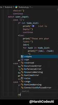 Simple to-do list using python list | No GUI #python #coding #pythontutorial #devlife #codeeveryday