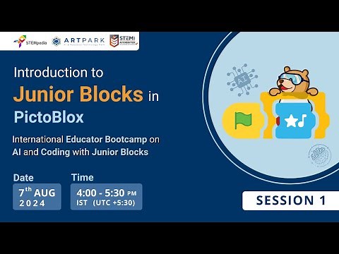 S1: Introduction to Junior Blocks in PictoBlox | Teacher Training on AI and Coding