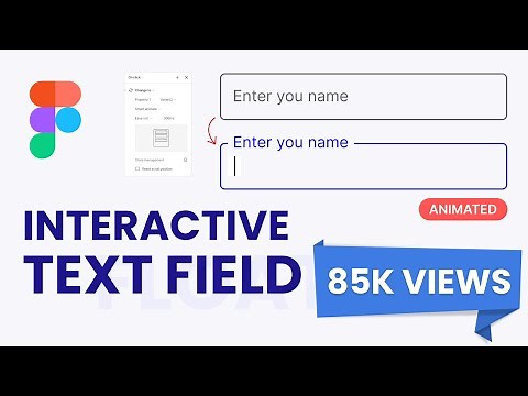 Create a Text Input field Component With an ANIMATED Floating Label (Figma Tutorial) | UI | #figma