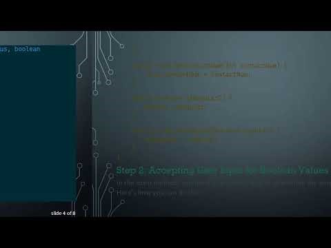 How to Use Boolean with Constructor in Java Effectively