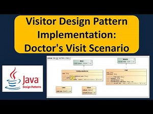 Visitor Design Pattern Implementation: Doctor's Visit Scenario