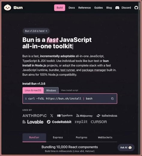 Bun | JS and TS Toolkit