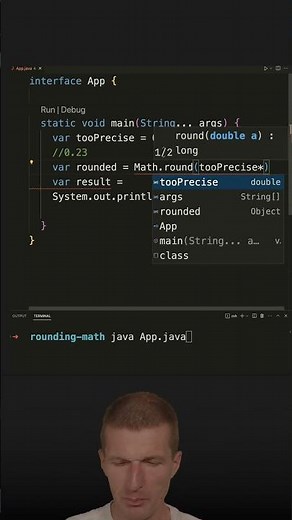 Rounding a Double to Two Decimal Digits with java.lang.Math #java #shorts