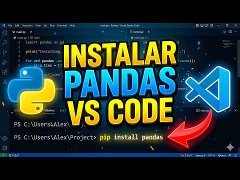 Cómo instalar pandas en Visual Studio Code paso a paso