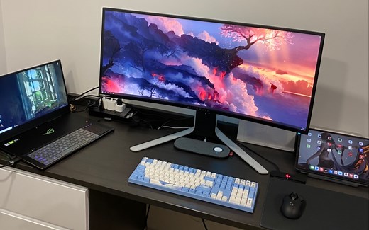 B站首个外星人Alienware AW3420DW显示器开箱