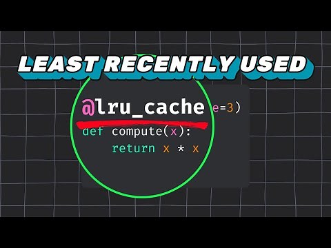 How to use lru_cache decorator in Python?