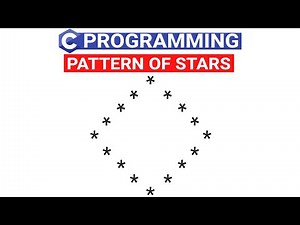 Diamond Pattern in C Language | C Program to Display Diamond Pattern Using Stars | C Patterns