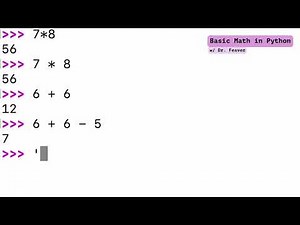 1. Basic Math in Python