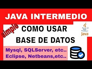 Cómo usar base de datos en Java con cualquier IDE y gestor de datos de manera facil (MYSQL)
