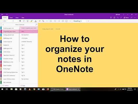 How to organize your notes in OneNote