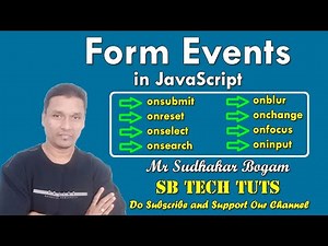 Form Events in JavaScript | Events | JavaScript | CLASS-47 | Telugu | Web Technology