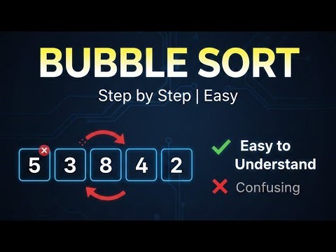 Bubble Sort Explained Step by Step | Beginner Friendly DSA Tutorial
