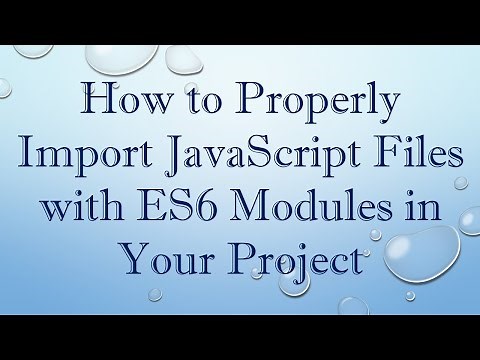 How to Properly Import JavaScript Files with ES6 Modules in Your Project